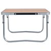 vidaXL Campingtafel inklapbaar 60x40 cm aluminium bruin