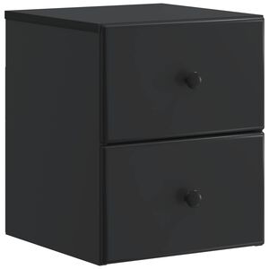vidaXL Wandbeugel Bedkast Zwart 34,5 x 33 x 40 cm Bewerkt hout