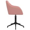 vidaXL Eetkamerstoelen draaibaar 4 st fluweel roze