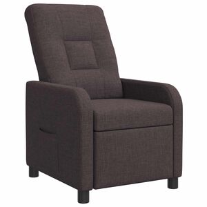 vidaXL Relaxfauteuil Donkerbruin Stof