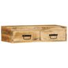 vidaXL Tv-meubel wandmontage 80x30x19 cm massief ruw mangohout