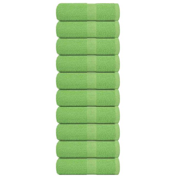 vidaXL Gastendoekjes FROGN 10 st 30x50 cm 360 g/m&sup2; appelgroen