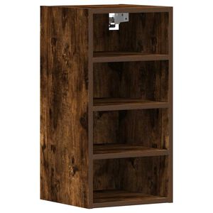 vidaXL Bovenkast Riga 30x29,5x60 cm bewerkt hout gerookt eikenkleurig