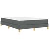 vidaXL Boxspringbed met matras Donkergrijs 140 x 190 cm Stof