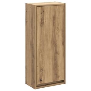 vidaXL Wandgemonteerde wastafelmeubel Artisanaal eiken 35 x 20 x 81 cm