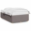 vidaXL Bedframe zonder matras 120x190 cm stof taupe