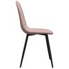 vidaXL Eetkamerstoelen 2 st fluweel roze