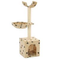 Vidaxl kattenhuis 41x50x50 cm massief grenenhout