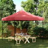 vidaXL Partytent Bordeauxrood 292 x 292 x 315 cm Oxford Stof