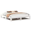 vidaXL Bedframe zonder matras massief grenenhout wit 200x200 cm