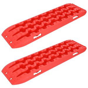 vidaXL Gripplaat 2 pcs Rood 106 x 30,5 x 7 cm Versterkt nylon