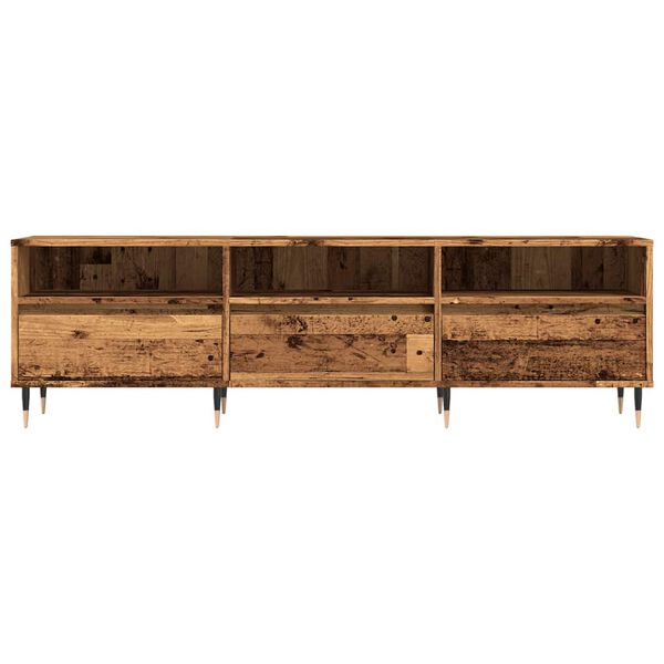 vidaXL Tv-meubel 150x30x44,5 cm bewerkt hout oud houtkleurig