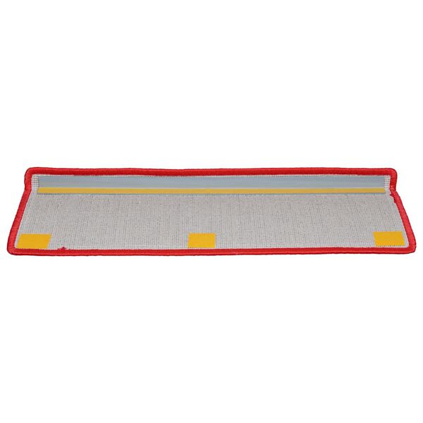 vidaXL Trapmatten 20 st 65x21x4 cm Rood Rechthoekige Rand