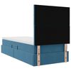 vidaXL Opslag bed met matras Donkerblauw 90 x 190 cm Fluweel