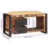 vidaXL Opslagbank Multikleur 80 x 35 x 40 cm Massief gerecycled hout