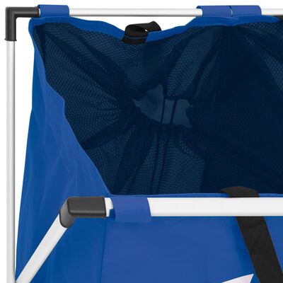 vidaXL Wassorteerder met 2 zakken blauw