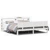 vidaXL Bedframe met hoofdeinde zonder matras 180x200 cm wit