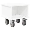 vidaXL TV-standaard 37 x 35 x 35 cm Wit Bewerkt hout