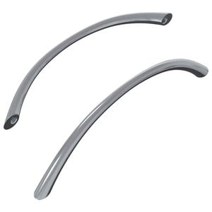 vidaXL Handvat 2 pcs Zilver 107 x 3.6 x 23 mm Roestvrij staal