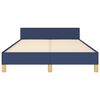 vidaXL Bedframe zonder matras 120x190 cm stof blauw