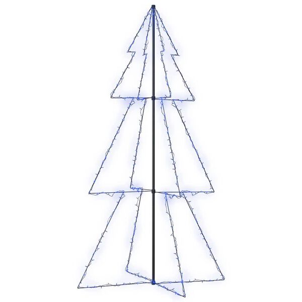 vidaXL Kegelkerstboom 300 LED's binnen en buiten 120x220 cm