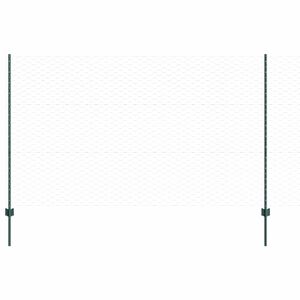 vidaXL Gelaste draadhek 10 x 1,4 m (B x H) PVC-Coated Staal Groen Mesh