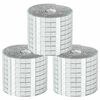 vidaXL Spiegelmoza&iuml;ek Tegel Geometrisch 3 st Zilver 100 x 4 cm Glas