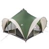 vidaXL Tipi Tent met dak Groen 6-persoons Polyester en staal
