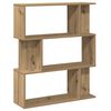 vidaXL Boekenkast 80x24x96 cm bewerkt hout artisanaal eikenkleur