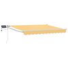 vidaXL Handbediende luifel met LED's Zand 100% Polyester en Aluminium
