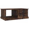 vidaXL Salontafel 90x50x35 cm bewerkt hout gerookt eikenkleurig
