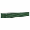 vidaXL Plantenbak 296x80x36 cm gegalvaniseerd staal groen