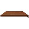 vidaXL Raamsokkel Bruin Hout 140 x 50 x 4,5 cm PVC