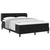 vidaXL Boxspringbed met hoofdeinde Zwart 140 x 190 cm Fluweel