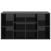 vidaXL Schoenenbank 103x30x55 cm spaanplaat hoogglans zwart
