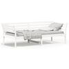 vidaXL Slaapbank zonder matras 100x200 cm massief grenenhout wit