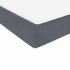 vidaXL Boxspring met matras fluweel donkergrijs 80x210 cm