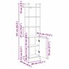 vidaXL Boekenkast Grijs Sonoma 40 x 24 x 161 cm Bewerkt hout