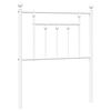 vidaXL Vervangend hoofdbord 75 cm metaal wit