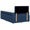 vidaXL Boxspring met matras stof blauw 120x190 cm