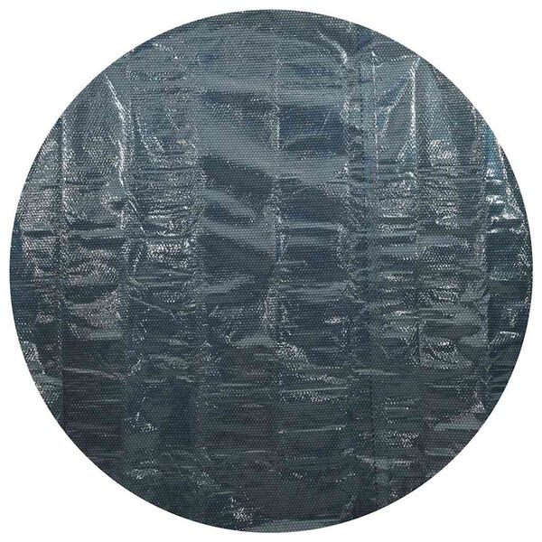 vidaXL Zwembadfolie solar drijvend 381 cm PE zwart en blauw