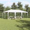 vidaXL Partytent Wit 600 x 400 x 266 cm Polyethyleen en Staal