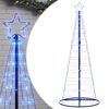 vidaXL LED-kerstboom 200 LEDs 180 cm blauw