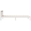vidaXL Bedframe extra lang zonder matras grenenhout wit 90x210 cm
