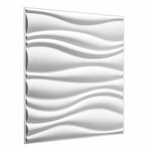 Wandpanelen 2 st 50 x 50 cm Wit Gemodelleerde natuurlijke plantenvezel