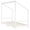 vidaXL Kinderbedframe 2x(90x190) cm massief grenenhout wit