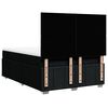 vidaXL Boxspring met matras stof zwart 160x200 cm