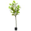 vidaXL Kunstfuxus boom 48 blaadjes 165 cm groen