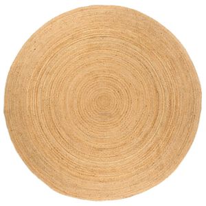 vidaXL Tapijt rond 210 cm gevlochten jute