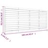 vidaXL Hoofdbord wandmontage 166x3x91,5 cm massief grenenhout wit